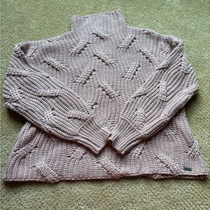 SAVVI Light pink turtle neck sweater